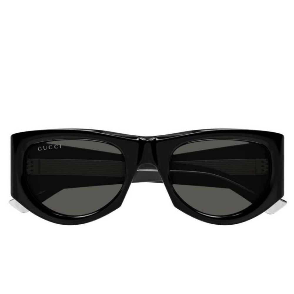 Gucci Bold Rectangle Black Sunglasses for Women - Picture 3 of 4